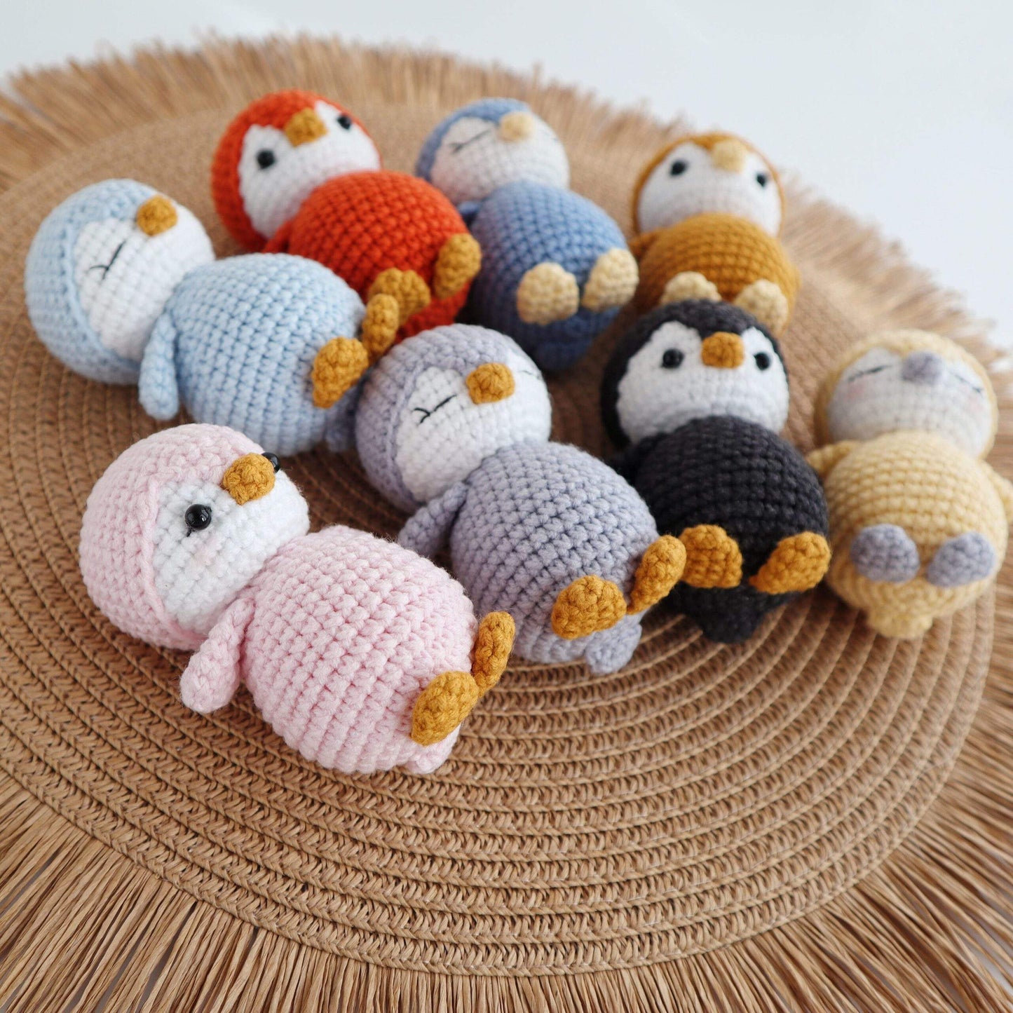 Crochet Mini Penguin Amigurumi Keychain