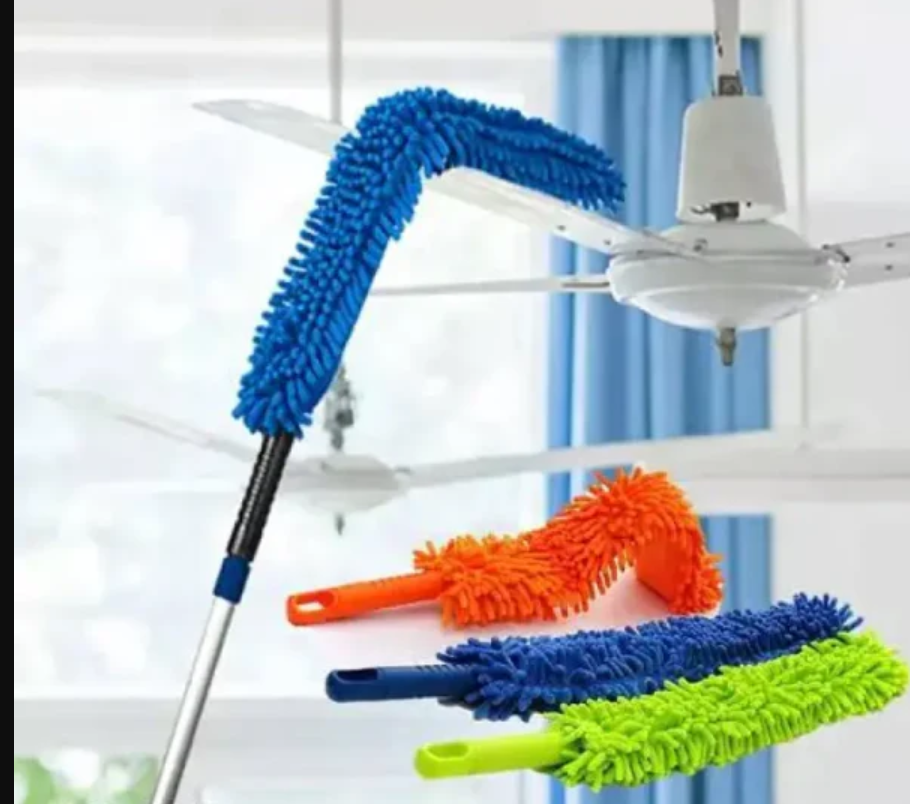Cleaning Microfiber Duster Flexible Brush Easy Cleaning (Random Color)