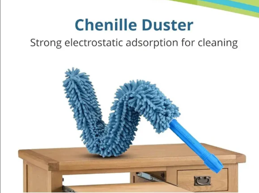 Cleaning Microfiber Duster Flexible Brush Easy Cleaning (Random Color)