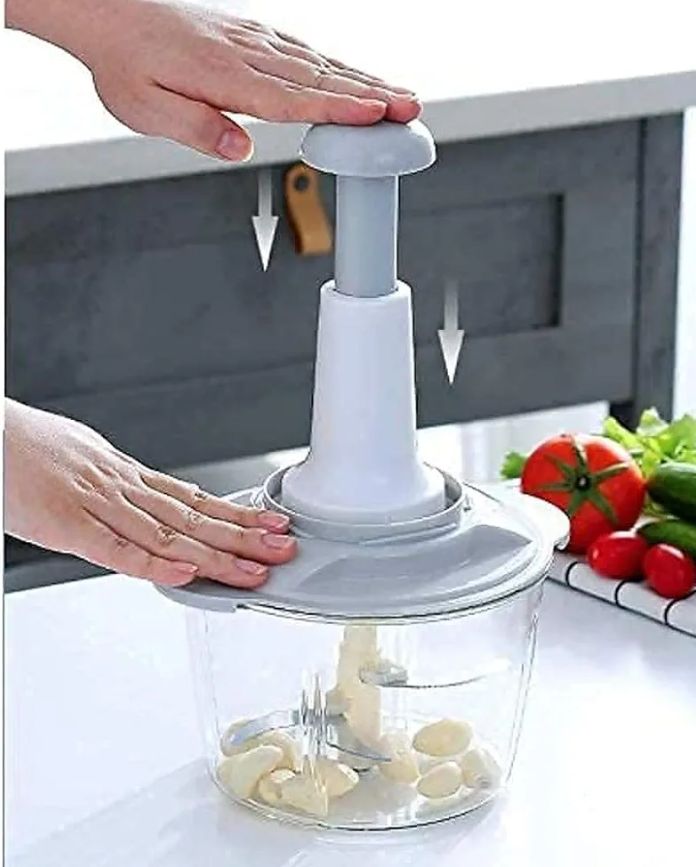 Hand Press Food Vegetable Chopper 1.5L