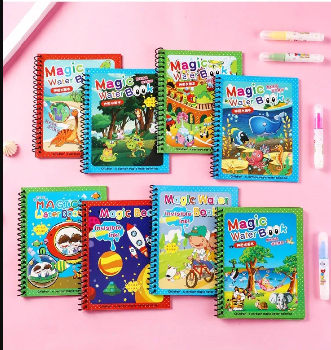 Magic Water Drawing Coloring Book