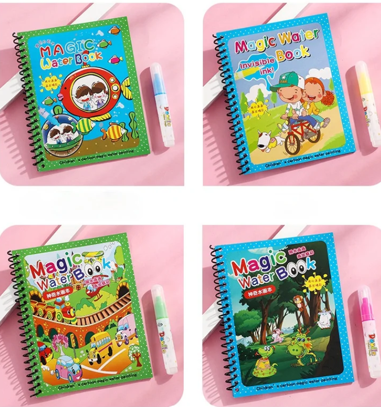 Magic Water Drawing Coloring Book