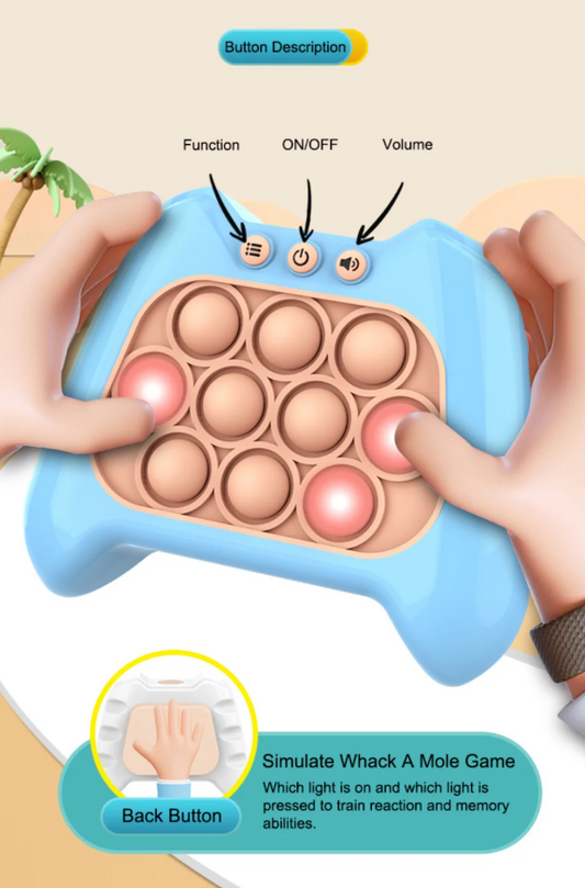 Pop Push Bubble Game Light Fidget Toy