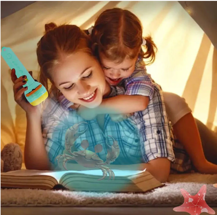 Kids Fun Slide Projector Torch