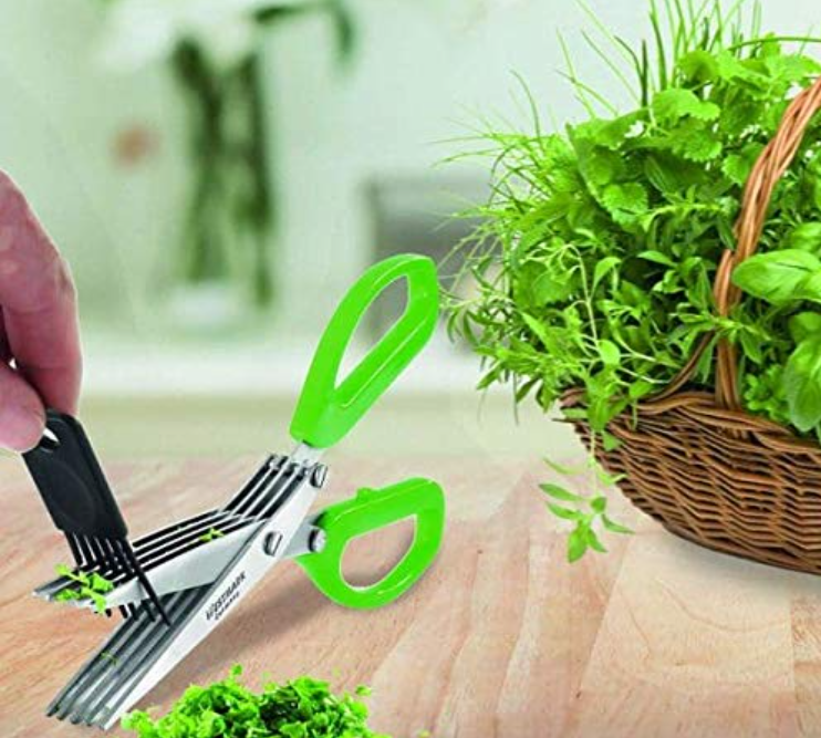 5 blade herb scissors