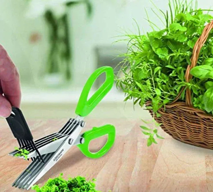 5 blade herb scissors - Eazzy Store