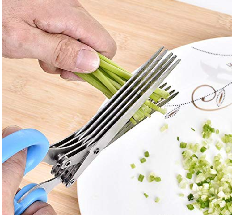 5 blade herb scissors