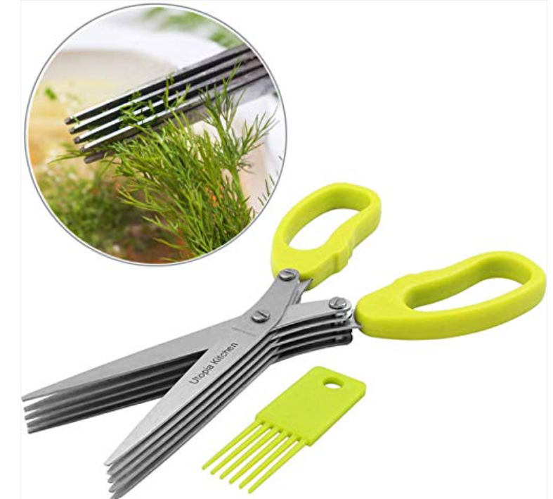 5 blade herb scissors
