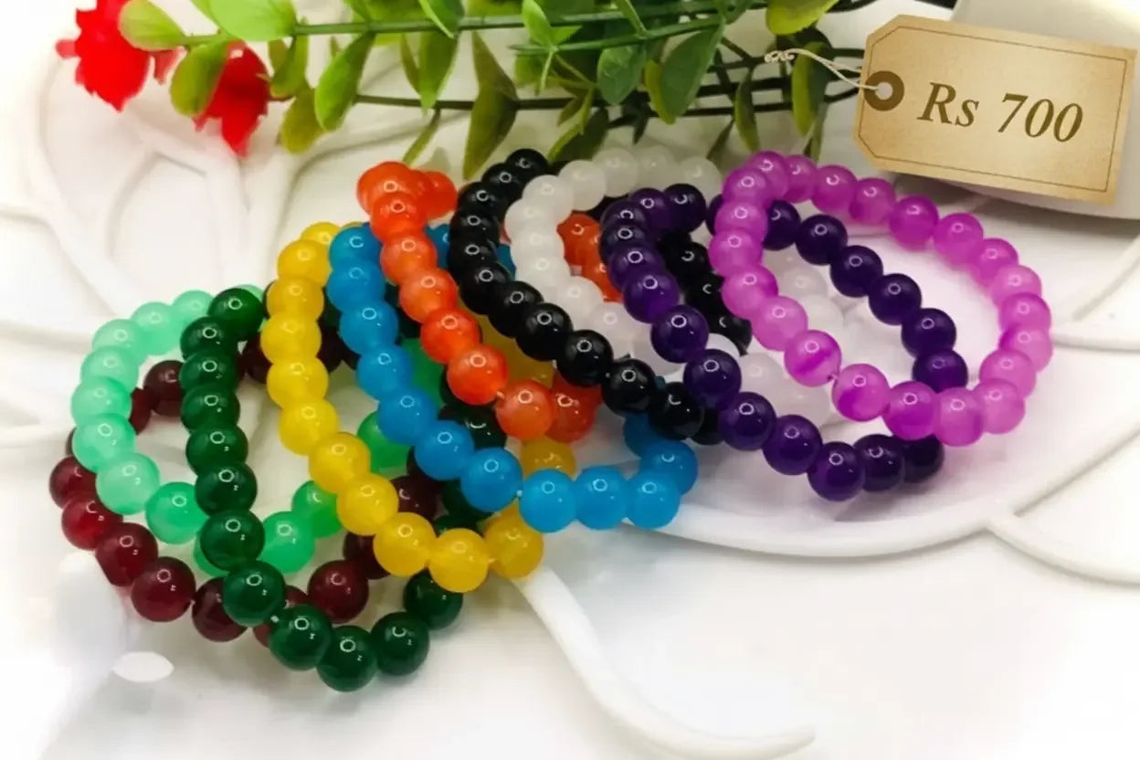 Multicolor Beads Bracelet Set – Pack of 10 - Eazzy Store