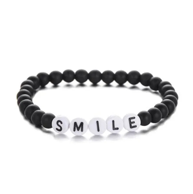 SMILE Bracelet with Stones - Eazzy Store