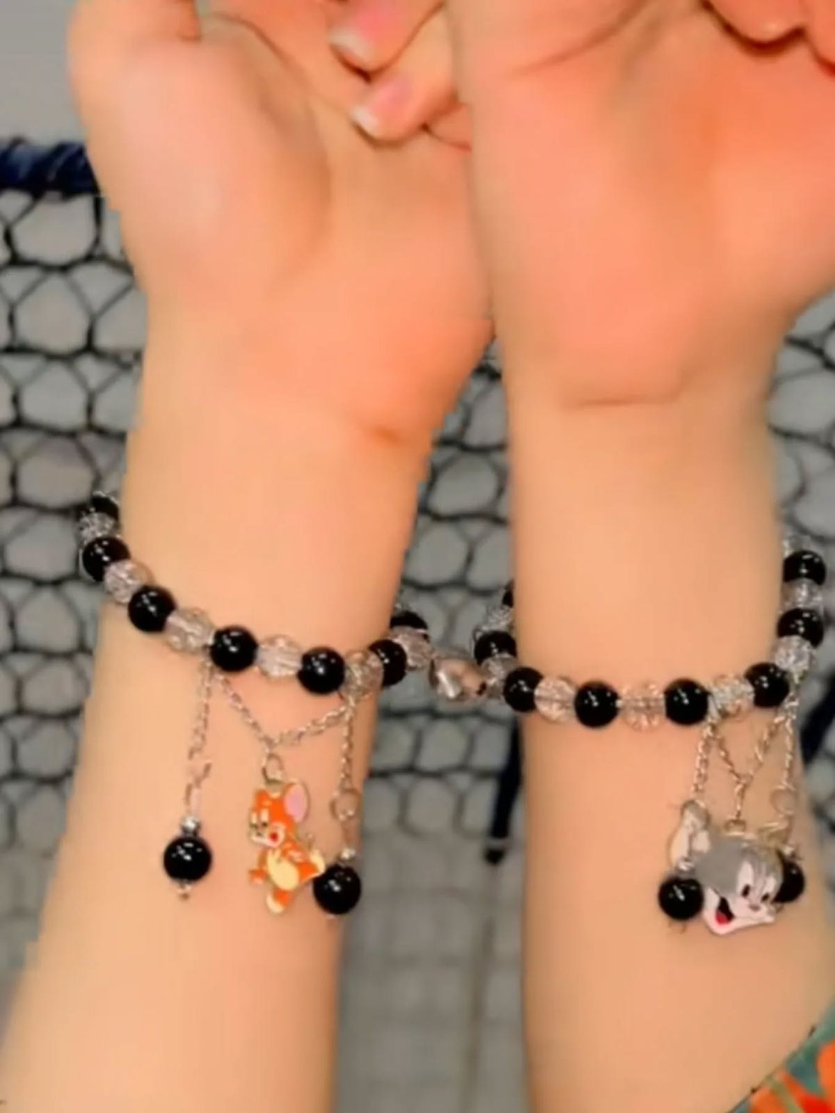 π±π Tom & Jerry Bead Bracelet β Cute Cartoon-Inspired Trendy Accessory