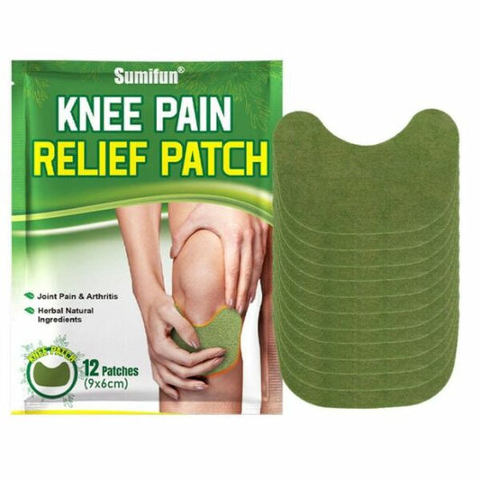 Sumifun knee pain relief patch packaging with a green patch on a white background