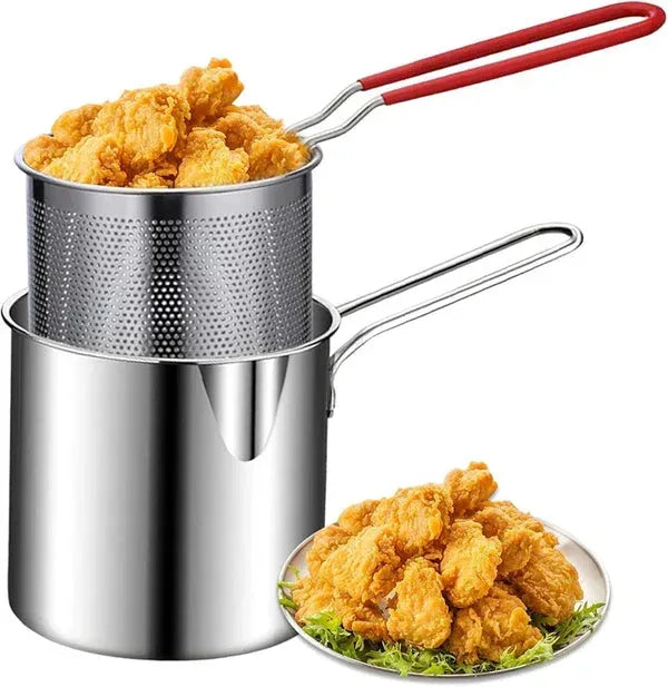 Deep Fryer Pot With Basket - Eazzy Store