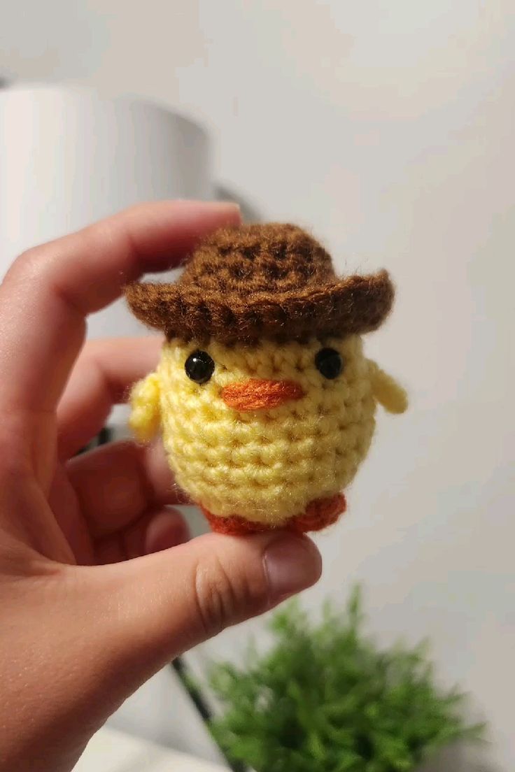 Handmade Crochet Chick Keychain β Cute & Colorful Key Holder and Bag Charm