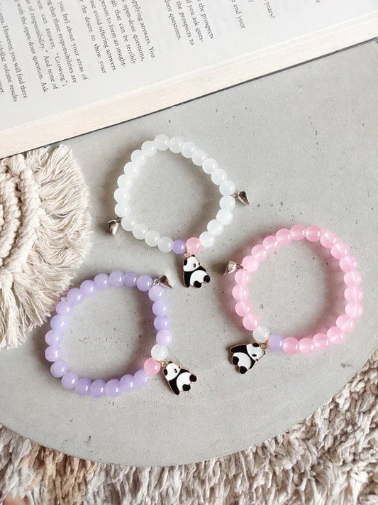 Pack of 3 - Trio Beads Bracelet with Panda Charm - Eazzy Store