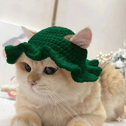 Handmade Crochet Cat Hat – Cute, Warm & Comfortable Pet Accessory - Eazzy Store