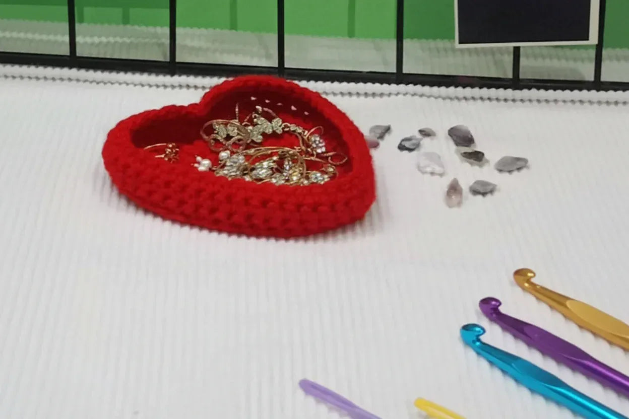Handmade Crochet Jewellery Holder – Stylish, Soft & Organized Storage - Eazzy Store