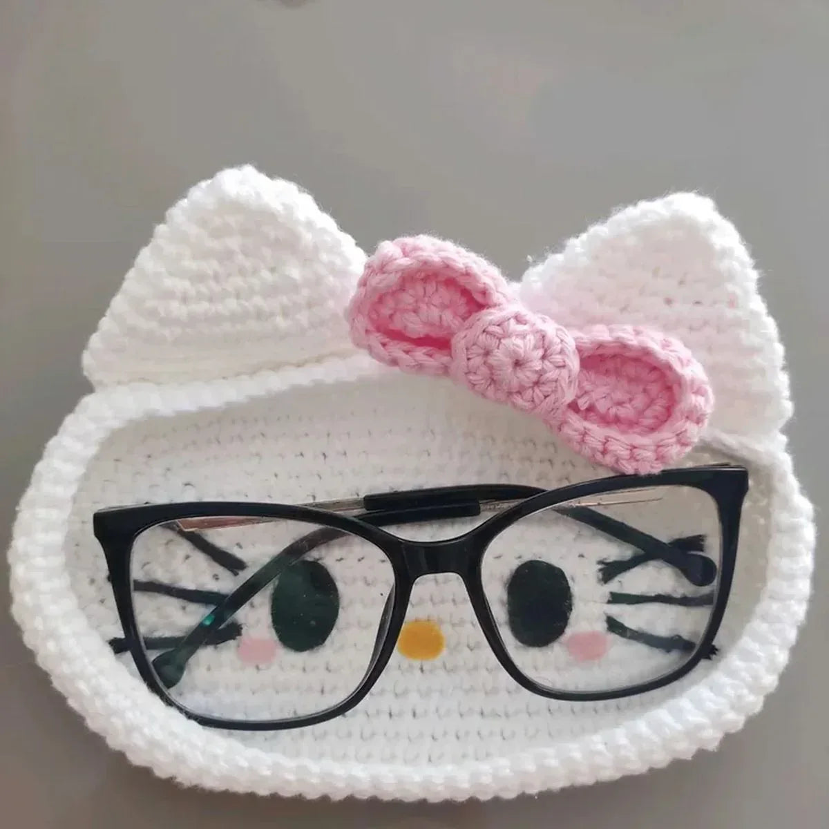 Handmade Crochet Glasses Holder – Soft, Protective & Stylish Case - Eazzy Store