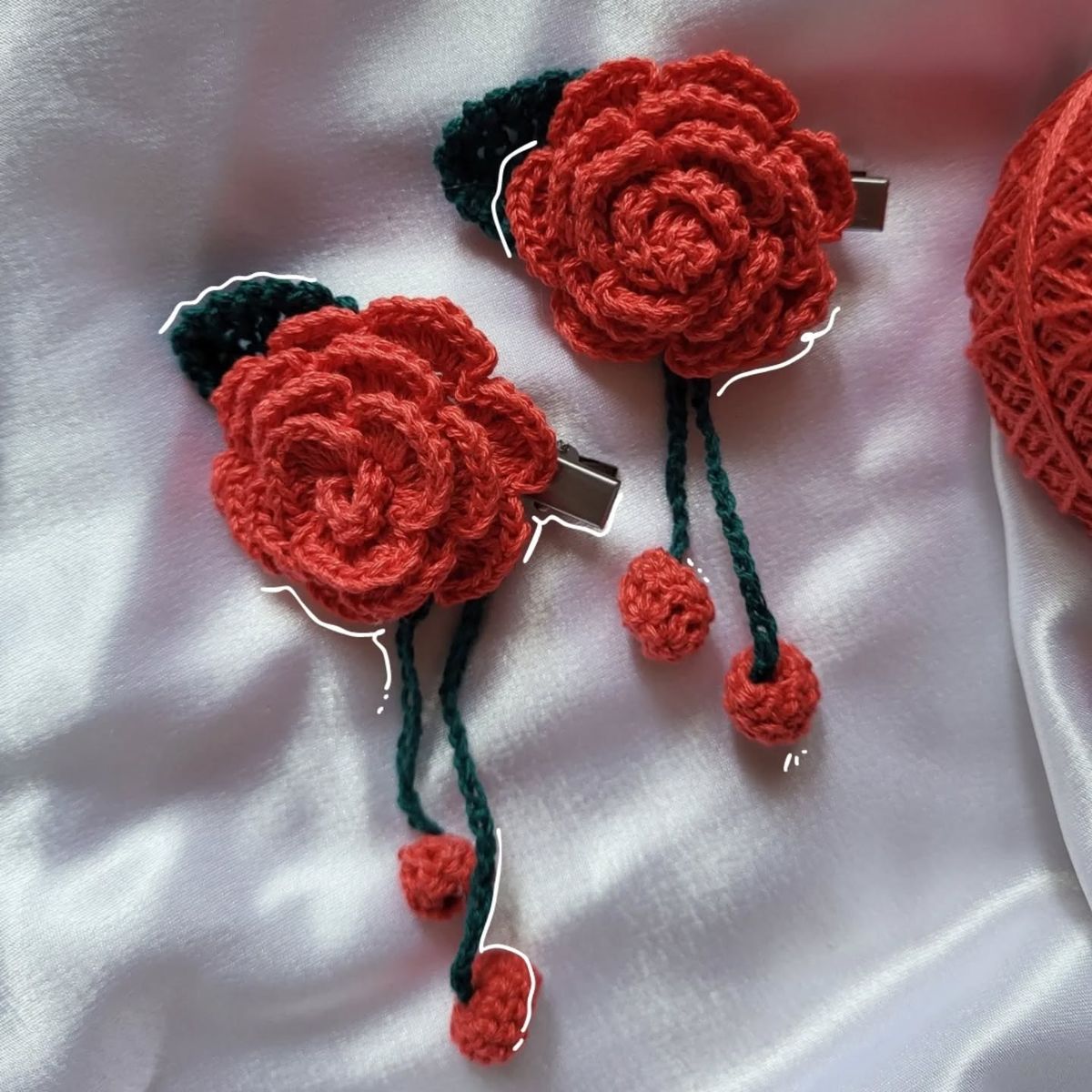 Handmade Crochet Flower Hair Clips – Soft, Cute & Stylish Accessories