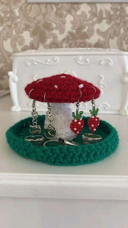 Handmade Crochet Jewellery Holder – Stylish, Soft & Organized Storage - Eazzy Store