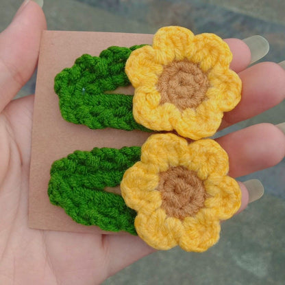 Handmade Crochet Hair Clips – Cute, Soft & Trendy Accessories