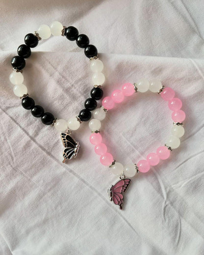 Couple Butterfly Bracelet – Matching Love Symbol Bead Bracelets - Eazzy Store