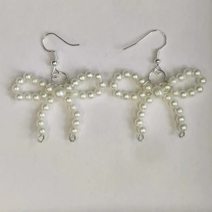 Bow Pearl Earrings – Cute, Elegant & Trendy Jewelry - Eazzy Store
