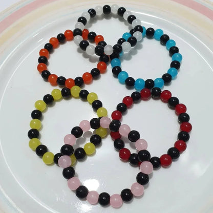 Pack of 6 Handmade Bead Bracelets – Colorful, Trendy & Perfect for Everyday Wear - Eazzy Store
