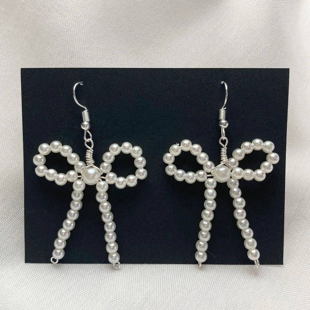 Bow Pearl Earrings – Cute, Elegant & Trendy Jewelry - Eazzy Store