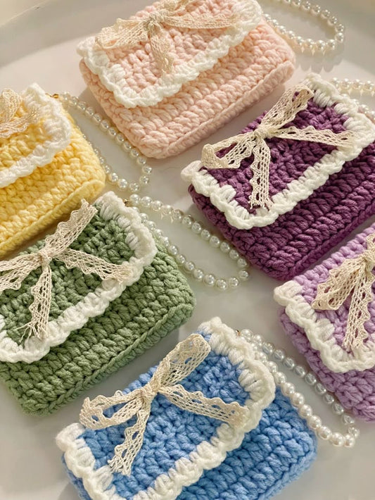 Crochet Air-pods, Coin, Makeup Pouches | Handmade Crochet Pouches.