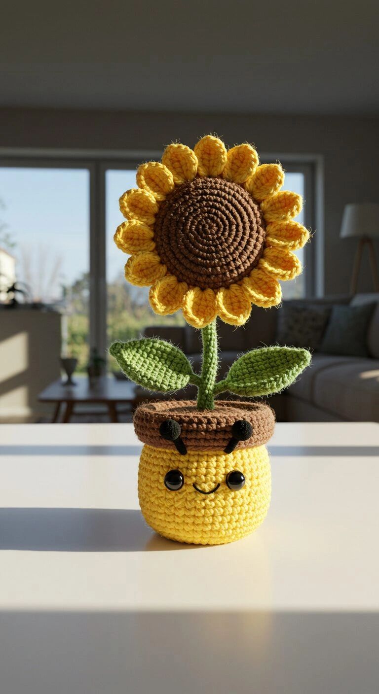 🌸 Crochet Decor Flower Vase – Handmade & Aesthetic Home Accent