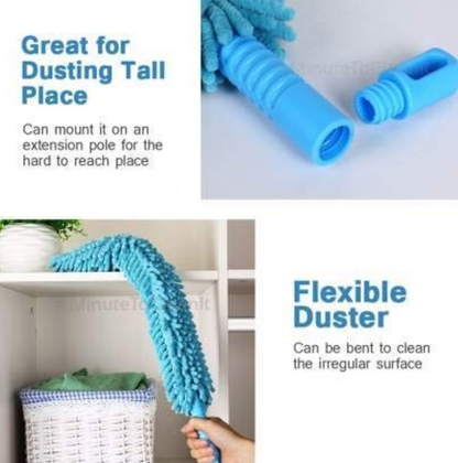 Cleaning Microfiber Duster Flexible Brush Easy Cleaning (Random Color)