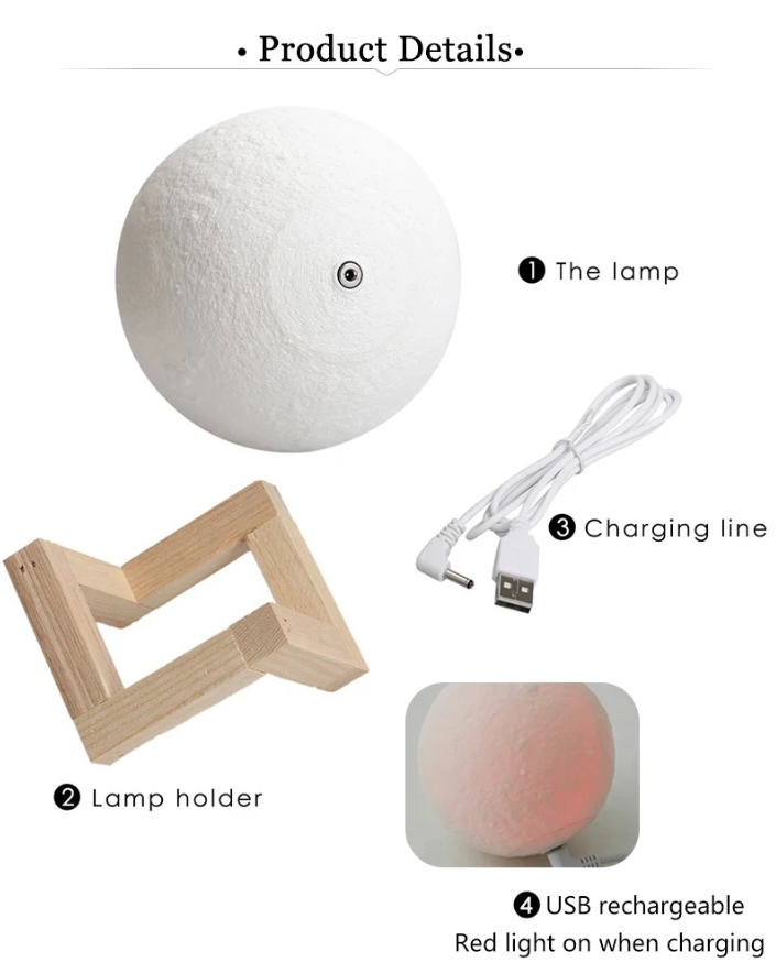 3D Print Moon Lamp