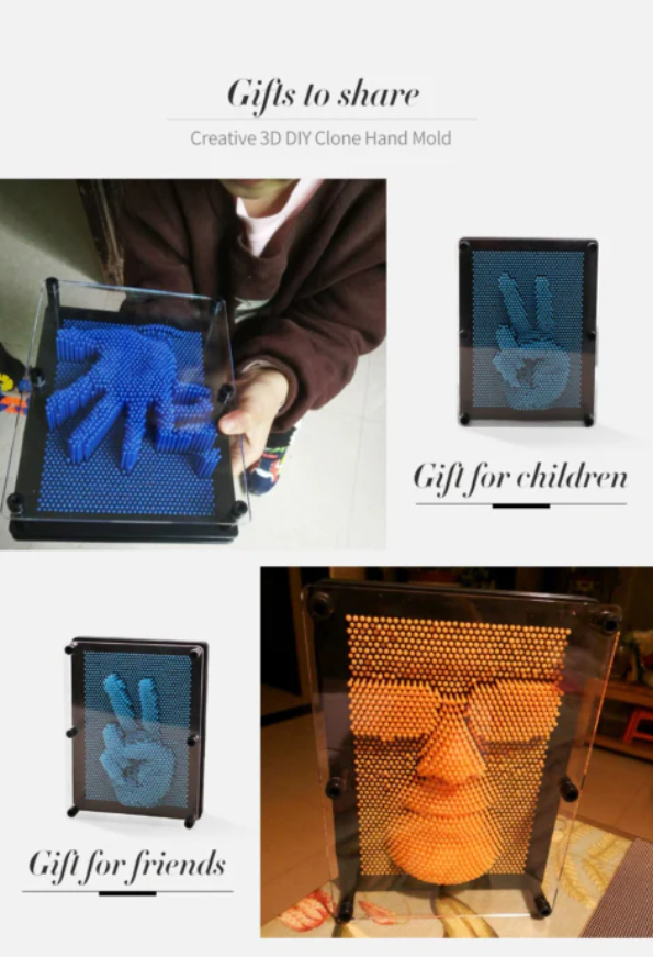 3D Clone Shape Pin Art