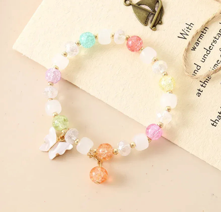 IG Style Sweet Butterfly Beaded Crystal Wholesale Bracelets - Eazzy Store