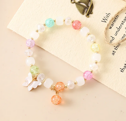 IG Style Sweet Butterfly Beaded Crystal Wholesale Bracelets