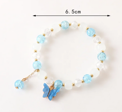 IG Style Sweet Butterfly Beaded Crystal Wholesale Bracelets
