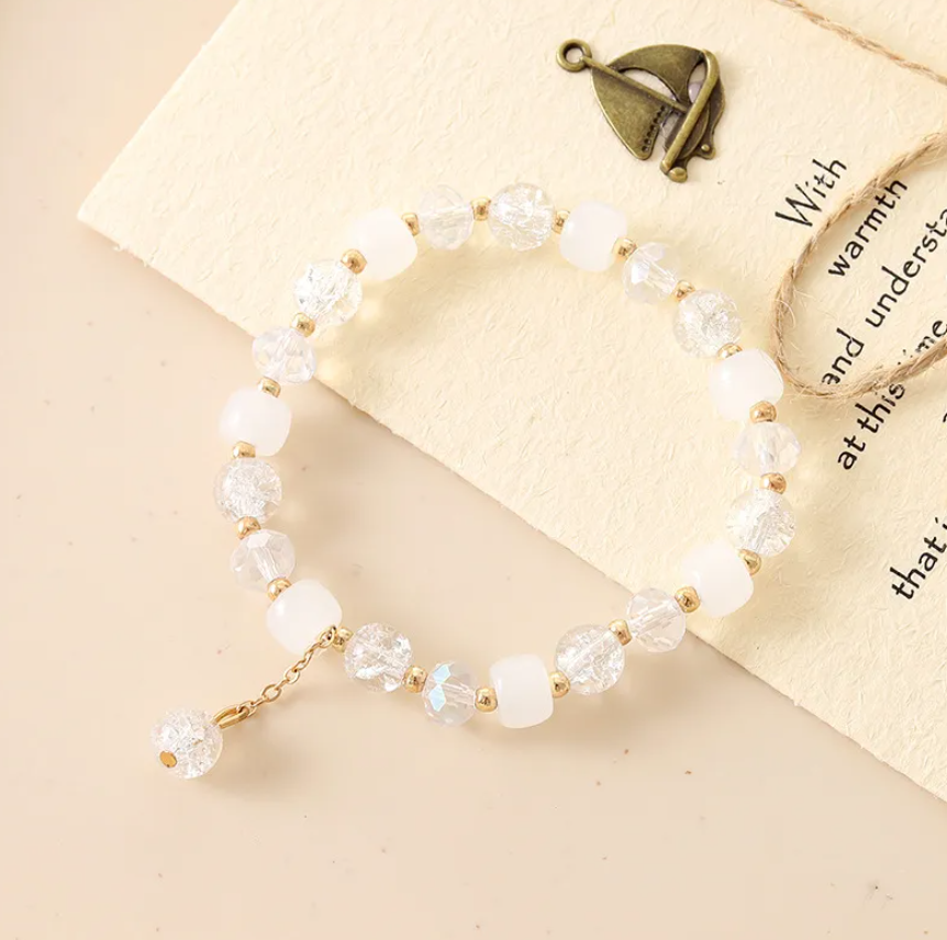 IG Style Sweet Butterfly Beaded Crystal Wholesale Bracelets