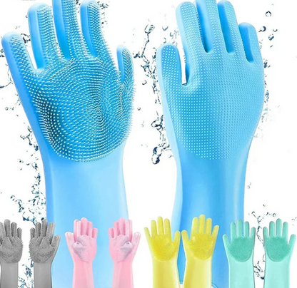 Dish Washing Silicon Hand Gloves