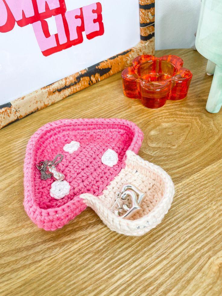 Handmade Crochet Jewellery Holder – Stylish, Soft & Organized Storage - Eazzy Store