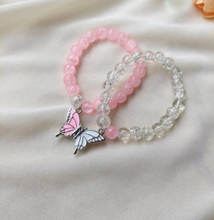 Couple Butterfly Bracelet – Matching Love Symbol Bead Bracelets - Eazzy Store