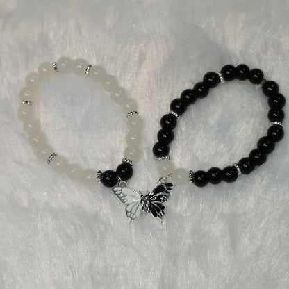 Couple Butterfly Bracelet – Matching Love Symbol Bead Bracelets - Eazzy Store