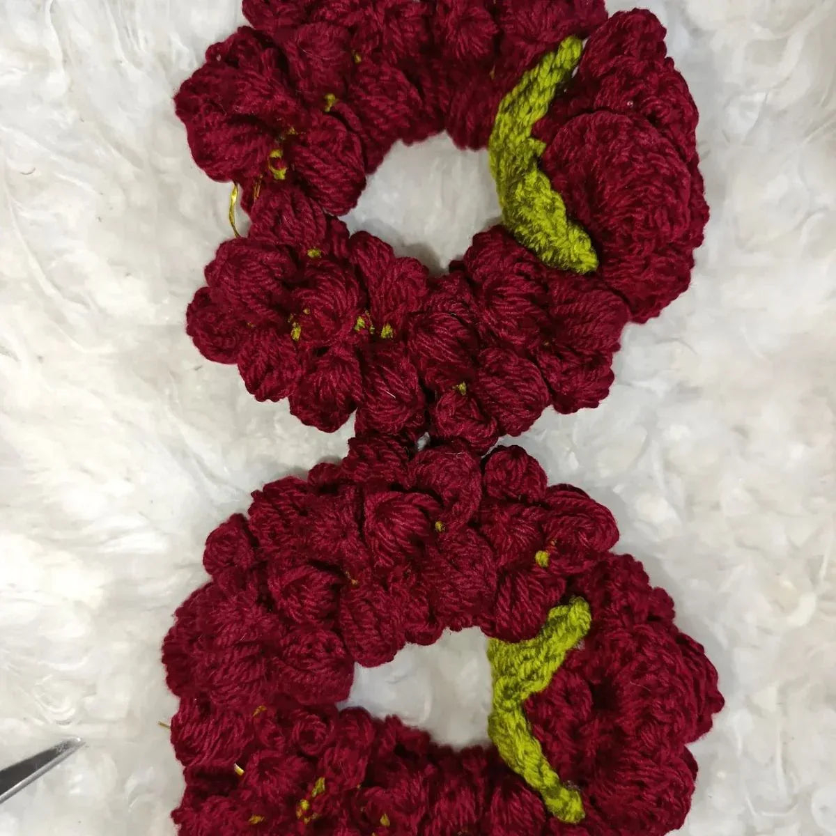 Handmade Crochet pair Gajray – Elegant Floral Hair & Hand Accessories - Eazzy Store