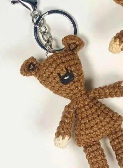 Mr Bean`s Teddy Crochet Keychain - Eazzy Store
