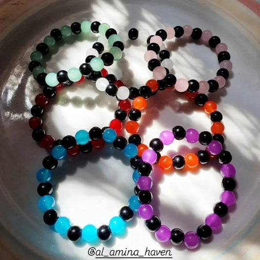 Pack of 6 Handmade Bead Bracelets – Colorful, Trendy & Perfect for Everyday Wear - Eazzy Store