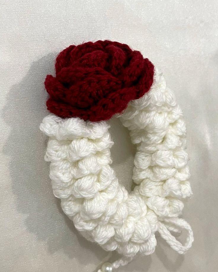 Handmade Crochet pair Gajray – Elegant Floral Hair & Hand Accessories - Eazzy Store