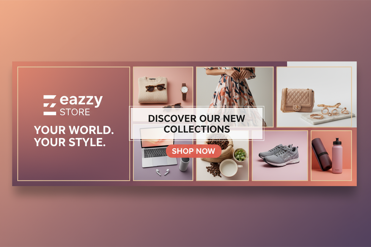 Generate a Banner for my Ecommerce store relatable to my collctions