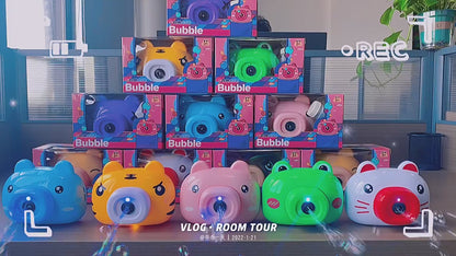 Camera shape soap bubble making machine for kids