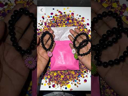 Beads Bracelet with Tulip Charms | Handmade Aesthetic Jewelry