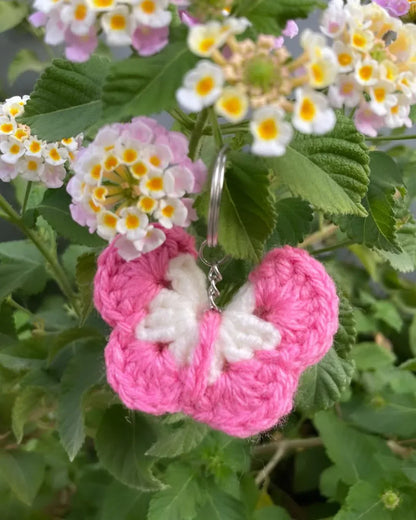 Crochet Butterfly Keychain - Eazzy Store